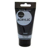 Daler Rowney Simply Acrylic 75ml Black - Al Masam Stationery LLC